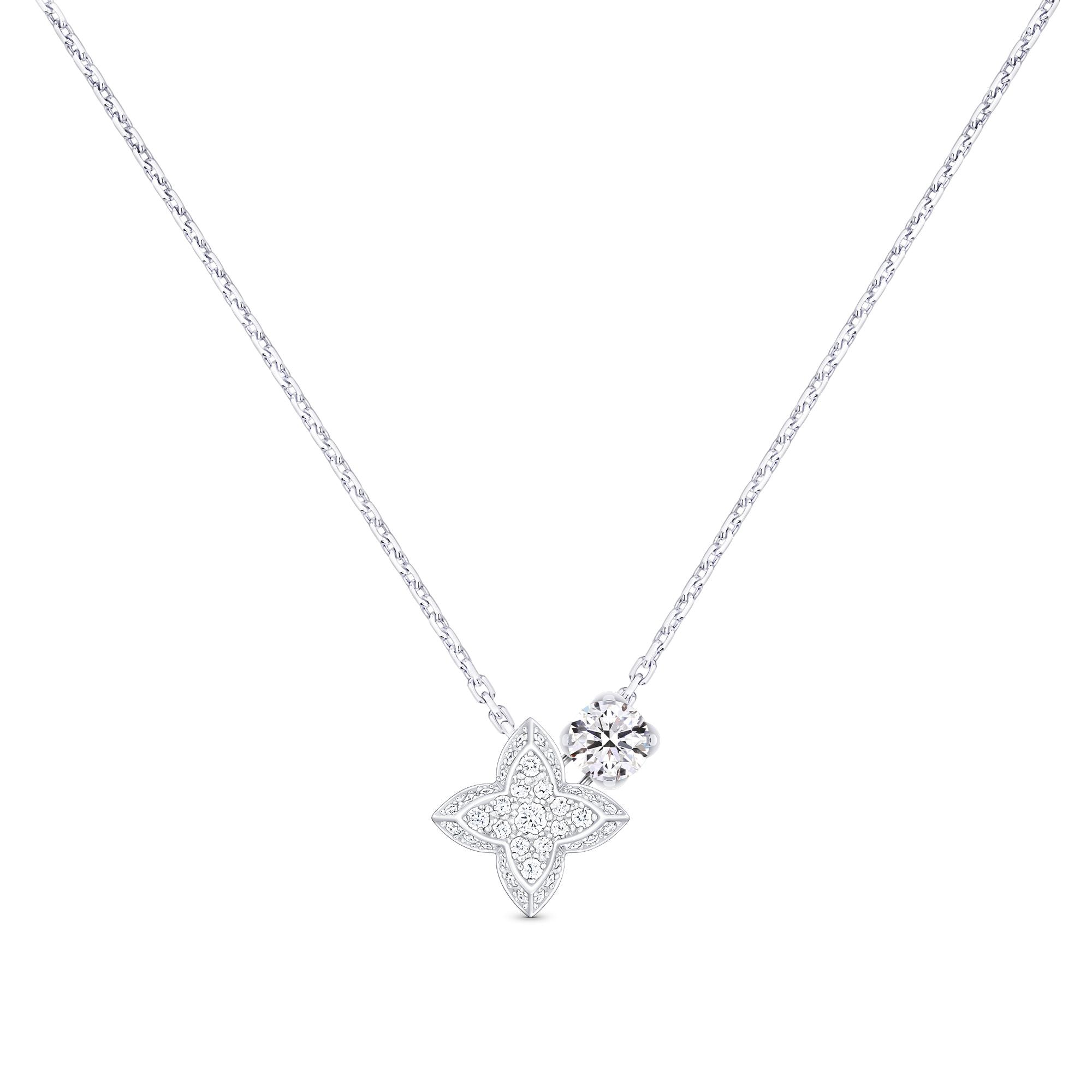 Louis vuitton sale diamond necklace